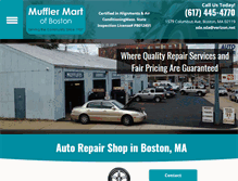Tablet Screenshot of mufflermartofboston.com
